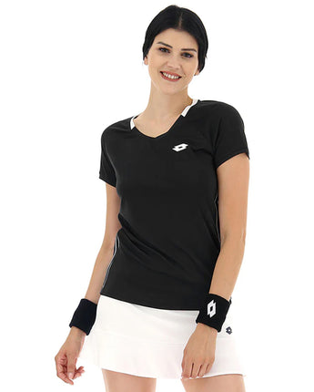 CAMISETA LOTTO SQUADRA II MUJER NEGRO XS