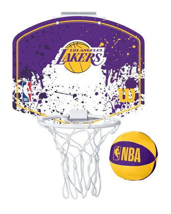 SET MINICANASTA WILSON NBA TEAM MINI HOOP LAKERS 1