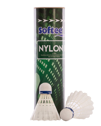 VOLANTES BADMINTON SOFTEE 'NYLON II' 6UDS 2