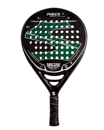 PALA PÁDEL SOFTEE RAZE EVOLUTION GREEN CARBONO 1