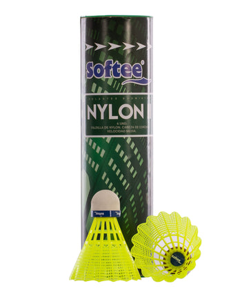 VOLANTES BADMINTON SOFTEE 'NYLON II' 6UDS 1