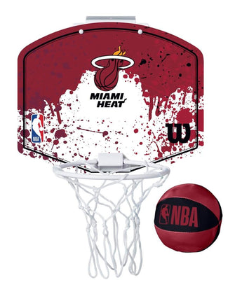 SET MINICANASTA WILSON NBA TEAM MINI HOOP HEAT 1