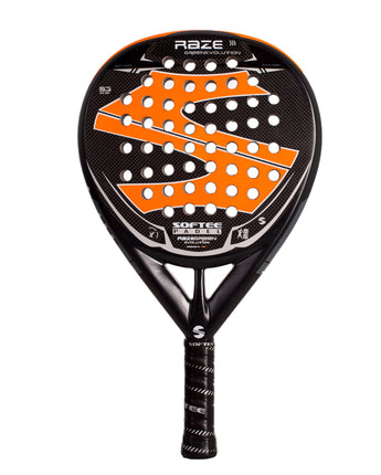 PALA PÁDEL SOFTEE RAZE EVOLUTION ORANGE CARBONO 1