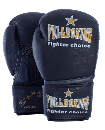 PAR DE GUANTES BOXEO FULLBOXING PIEL NATURAL CICLÓN 1