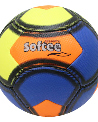 BALÓN SOFTEE FÚTBOL BEACH 5 AZUL/AMARILLO/NARANJA