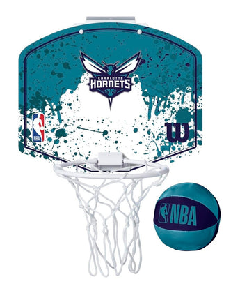 SET MINICANASTA WILSON NBA TEAM MINI HOOP HORNETS 1