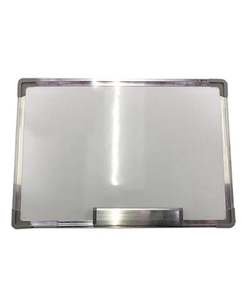 PIZARRA MAGNÉTICA NEUTRA CERCO DE ALUMINIO 45X60CM CON SOPORTE 1