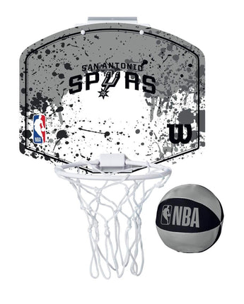 SET MINICANASTA WILSON TEAM MINI HOOP NBA SPURS 1